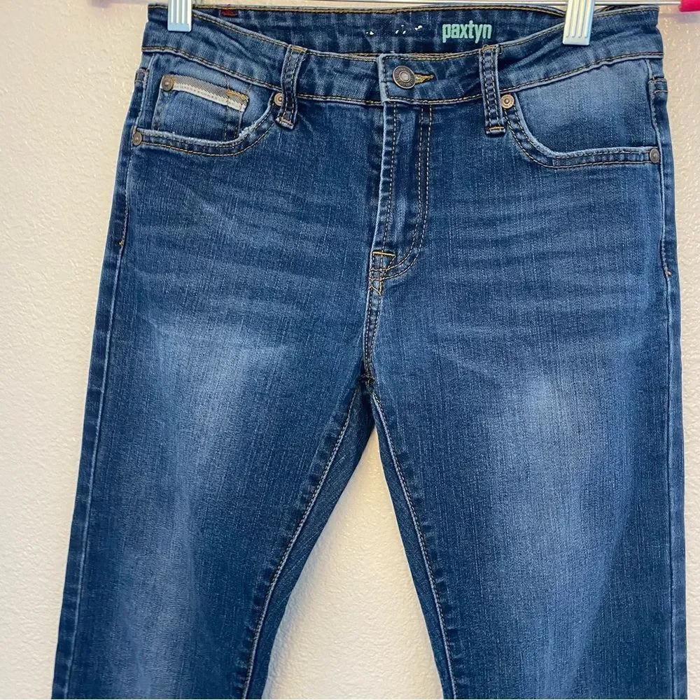 7 for All Mankind mid rise skinny medium wash girls teen jeans Paxtyn 14 - Picture 2 of 10